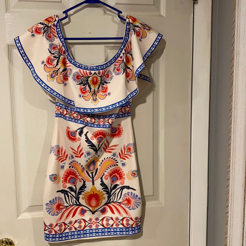 Off The Shoulder Printed dress